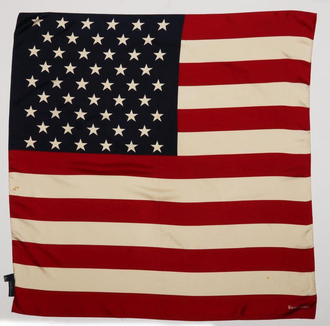 A RALPH LAUREN DESIGNER SILK SCARF (1 of 9)