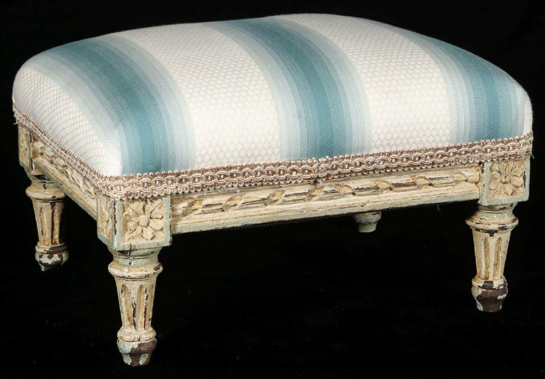 A FRENCH LOUIS XVI STYLE FOOT STOOL (1 of 7)