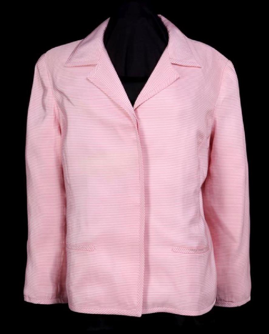 AN OSCAR DE LA RENTA PINK STRIPE JACKET (1 of 7)
