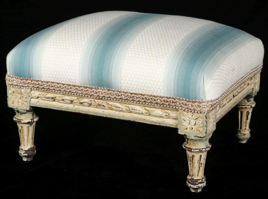 A FRENCH LOUIS XVI STYLE FOOT STOOL (1 of 7)