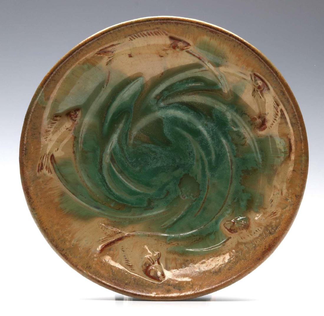 A RESTORED CIRCA 1910 FULPER POTTERY BOWL WITH FIS (1 of 8)