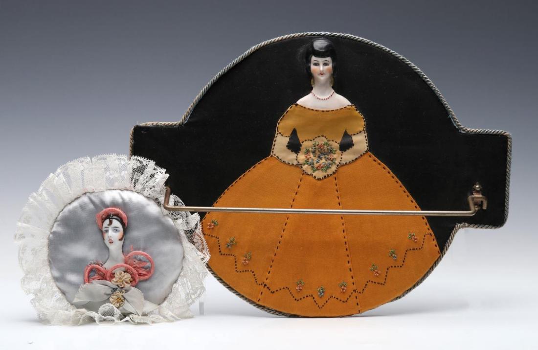 TWO 1920S DRESSER OBJECTS WITH GERMAN PORCELAINS (1 of 4)