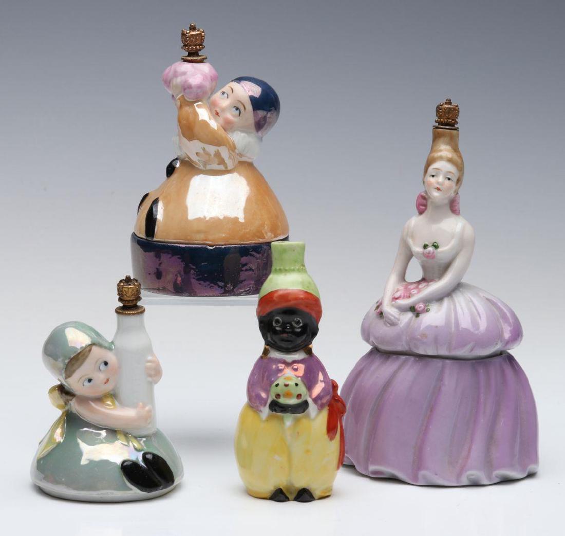 CIRCA 1920 LUSTRE AND OTHER PORCELAIN PERFUMES (1 of 5)