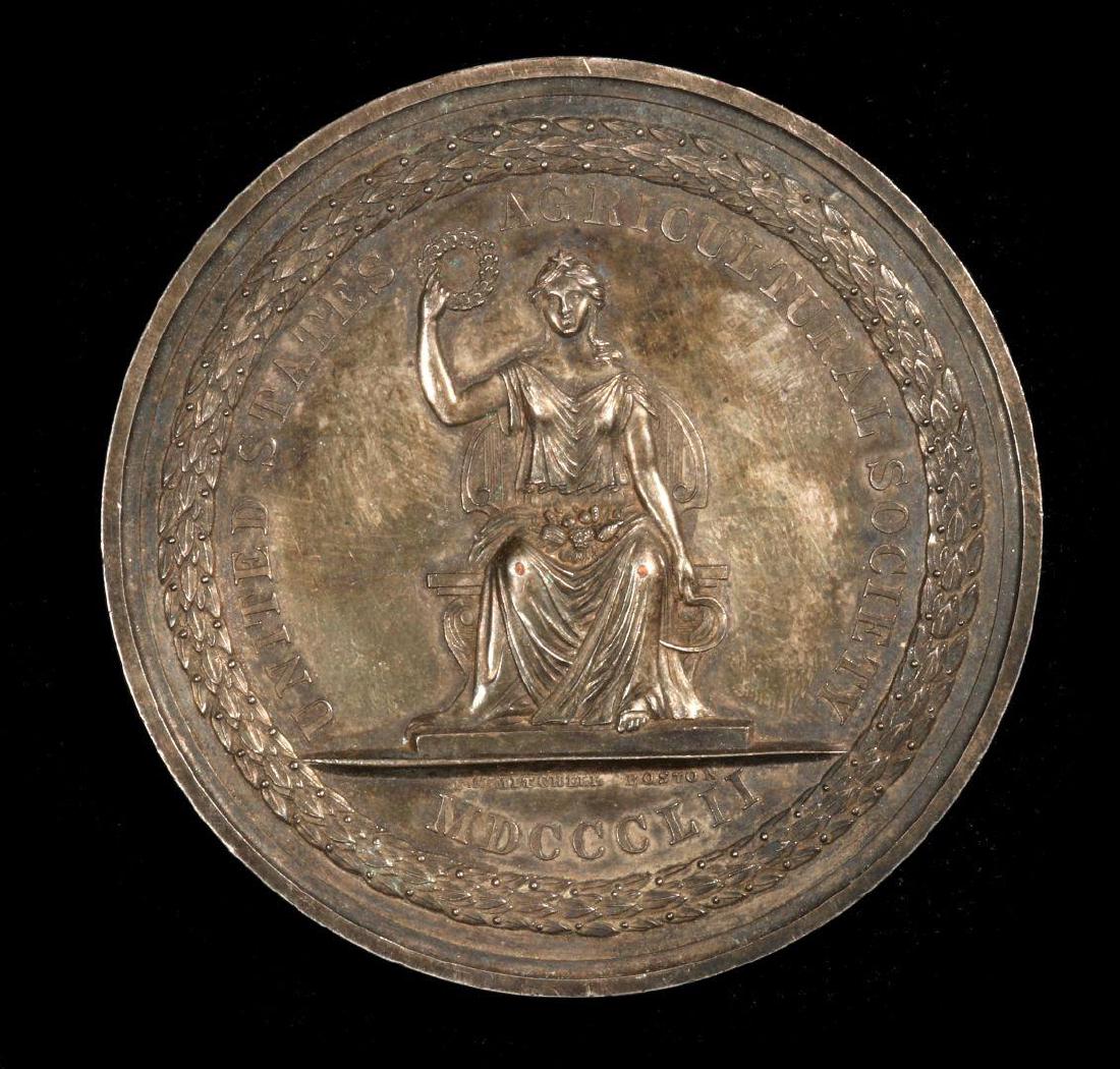 1859 UNITED STATES AGRICULTURAL SOCIETY SILVER MED (1 of 6)