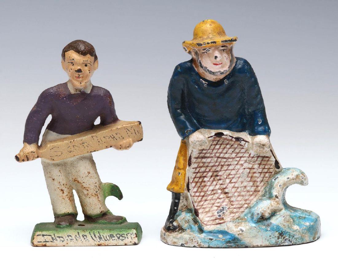 TWO MID 20TH C. CAST IRON FIGURAL BOTTLE OPENERS (1 of 4)