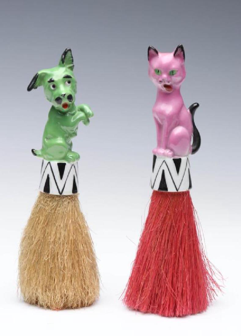 C. 1930 ART DECO GERMAN PORCELAIN CLOTHES BRUSHES (1 of 6)