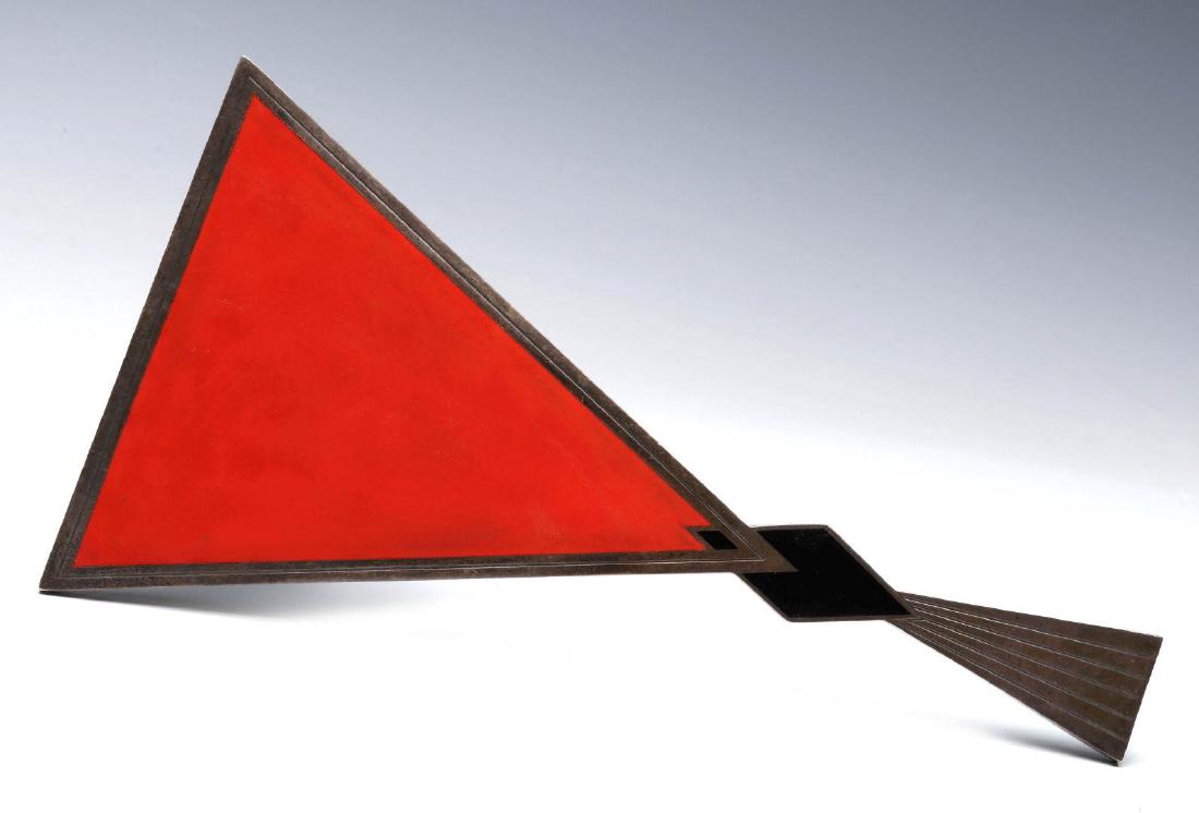 AN OUTSTANDING ENAMELED ART DECO HAND MIRROR (1 of 5)