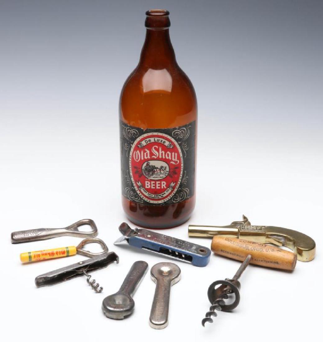 A GROUP OF VINTAGE BEER ADVERTISING OPENERS, ETC. (1 of 5)