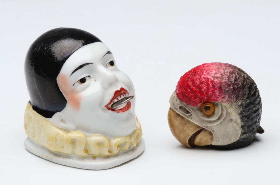 TWO UNUSUAL 1920S ART DECO FIGURAL TAPE MEASURES (1 of 4)
