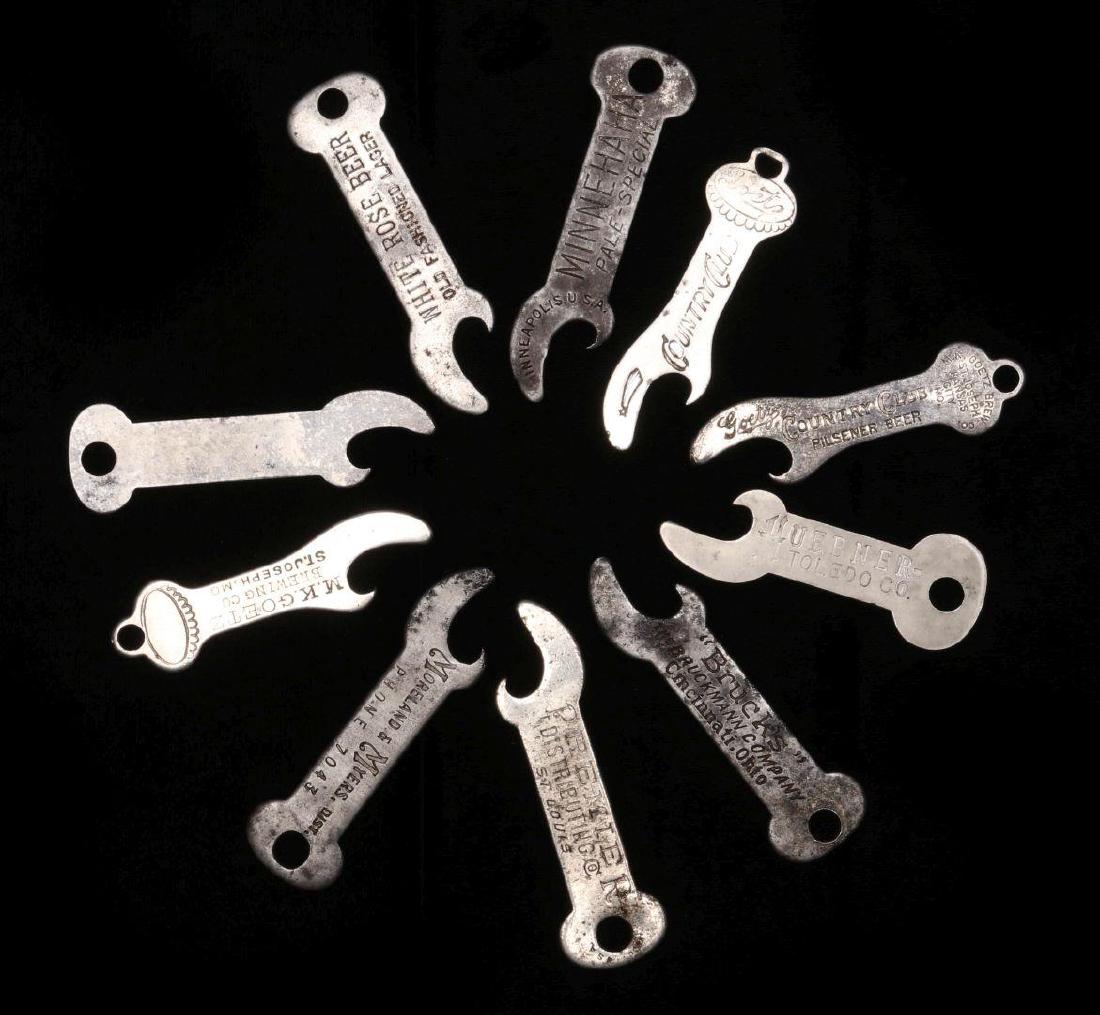 TEN VINTAGE BEER AND ALE ADVERTISING BOTTLE OPENER (1 of 4)