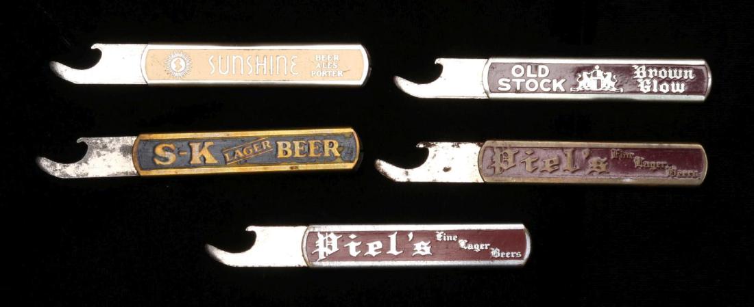 CIRCA 1940 MECHANICAL BEER ADVERTISING BOTTLE OPEN: Slide openers that measure approximately 2.25 inches closed. We happily provide seamless in-house packing and shipping services on nearly everything we sell.