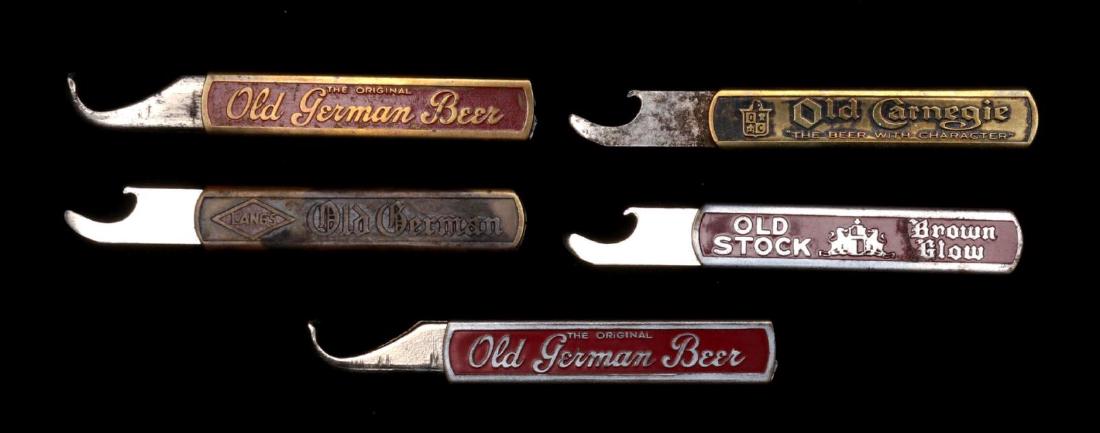 CIRCA 1940 MECHANICAL BEER ADVERTISING BOTTLE OPEN: Measures approximately 2.25 inches closed. We happily provide seamless in-house packing and shipping services on nearly everything we sell.