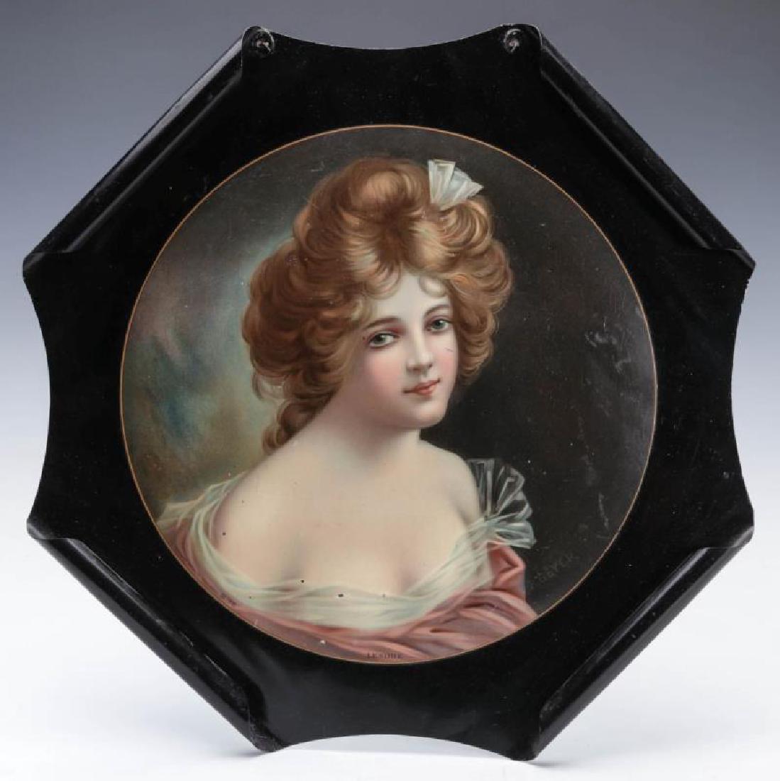 A GOOD CIRCA 1900 TIN LITHO PLAQUE SIGNED GEYER (1 of 5)