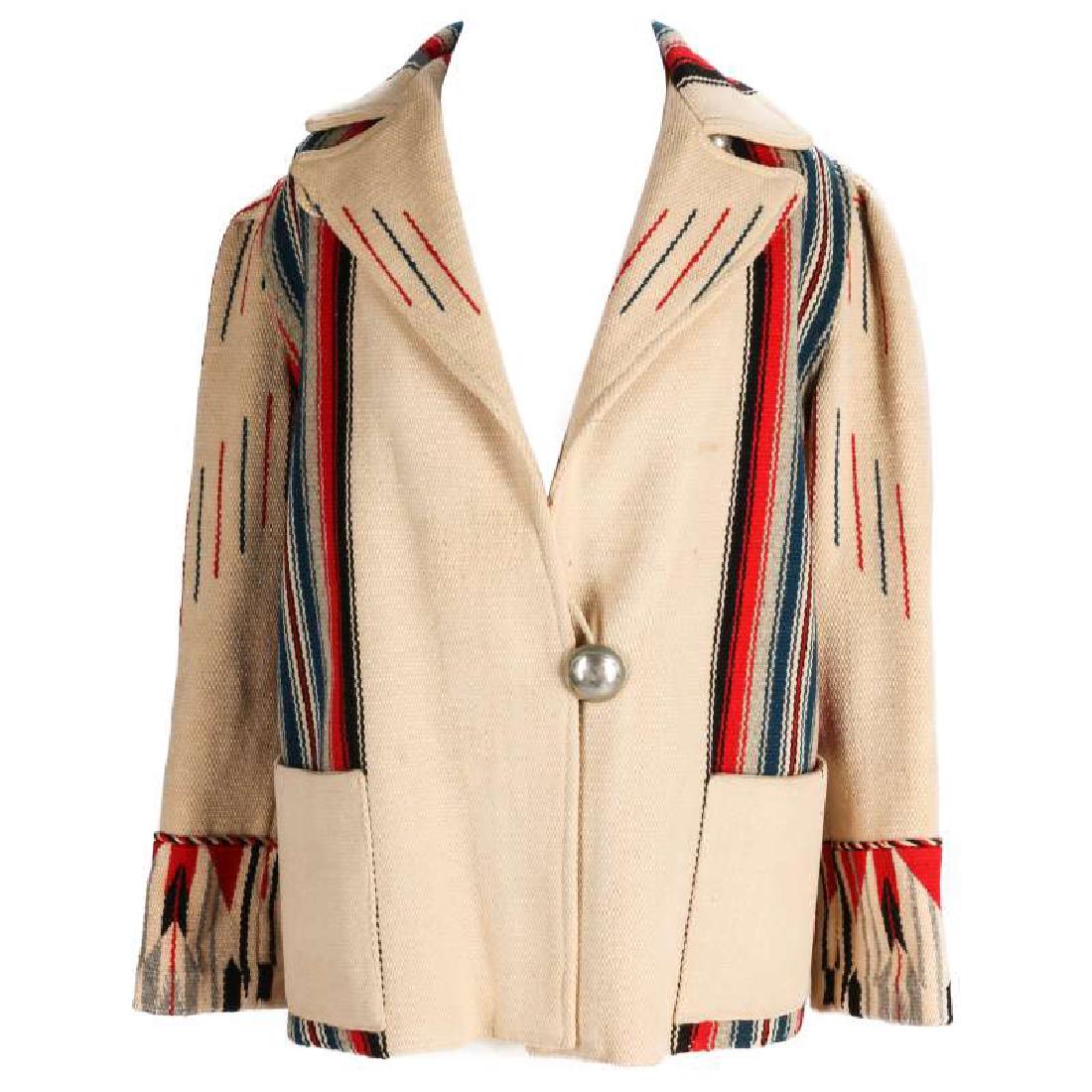 JACKET AND PURSE CRAFTED FROM CHIMAYO WEAVING (1 of 11)