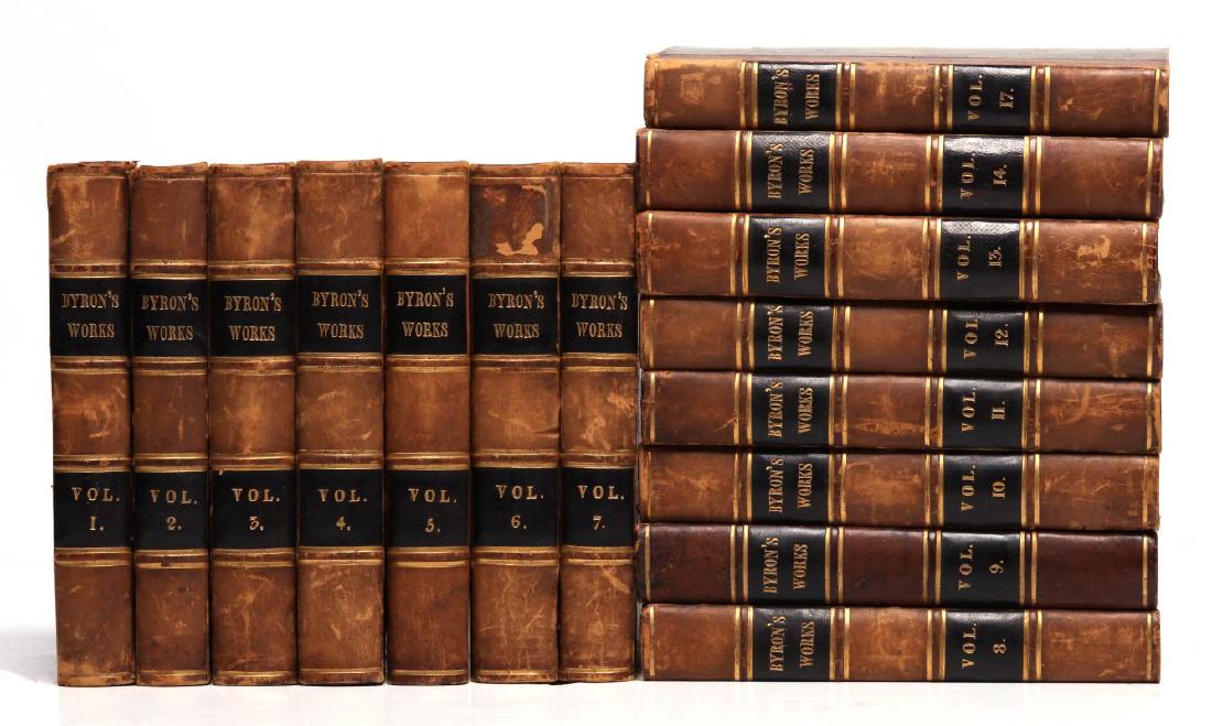 THOMAS MOORE, 'BYRON'S WORKS', 1833, 15 VOLS. (1 of 9)