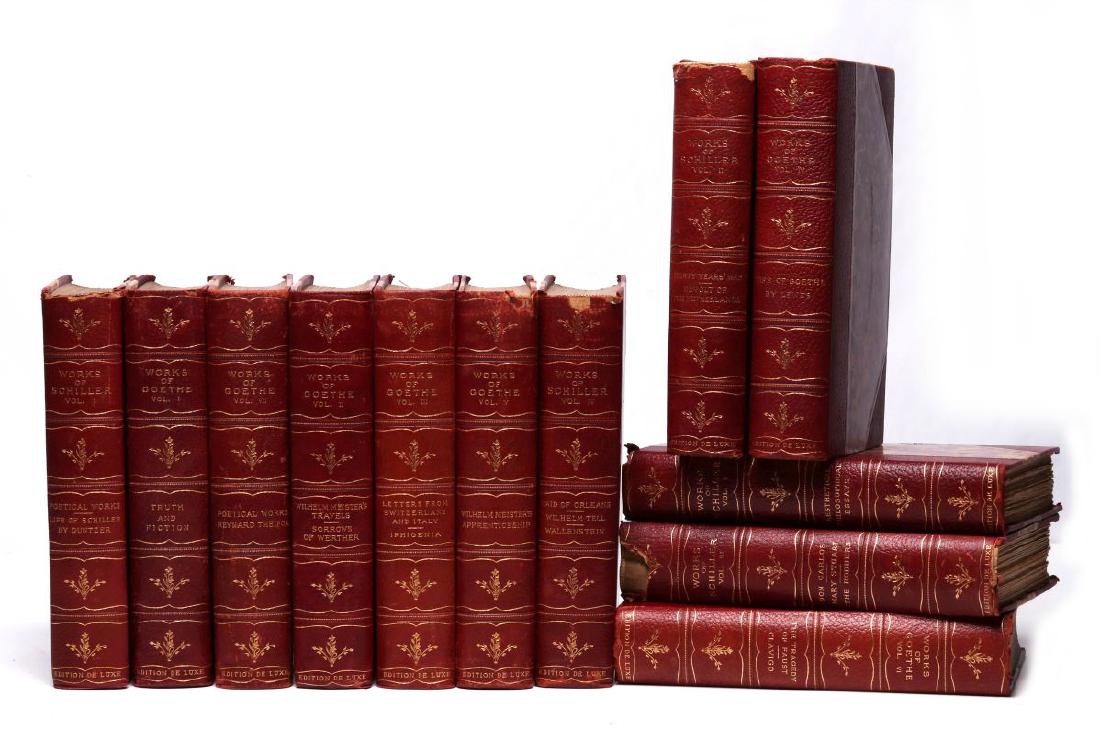 WORKS OF SCHILLER AND GOETHE, 12 VOL., 1902 (1 of 10)