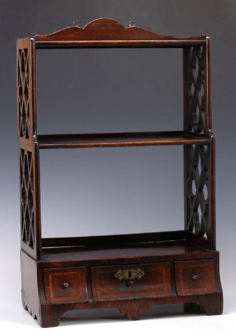 A GEORGIAN TABLE TOP BOOK SHELF (1 of 8)