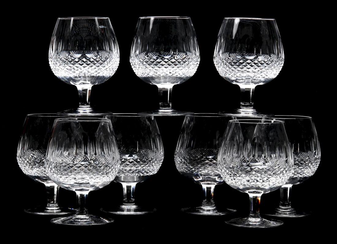 NINE WATERFORD 'COLLEEN' LARGE BRANDY GLASSES (1 of 8)