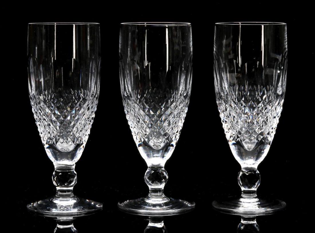 THREE WATERFORD 'COLLEEN' FLUTED CHAMPAGNES (1 of 6)