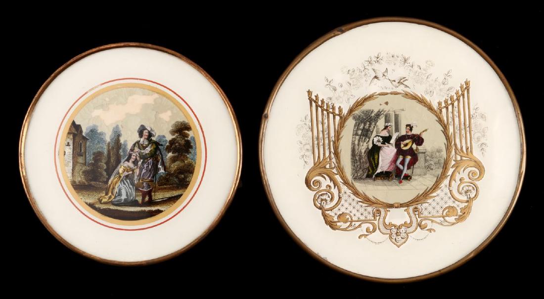 TWO GOOD 19TH C FRENCH DRAGEES BONBON BOXES (1 of 6)