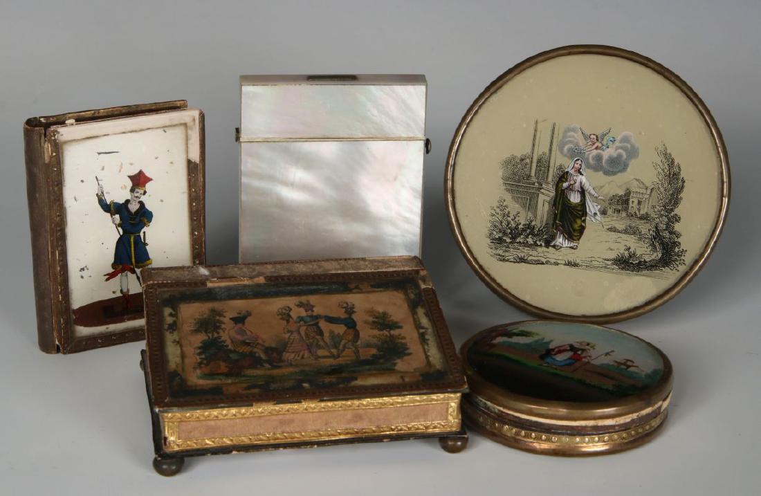 PEARL CALLING CARD CASE AND FRENCH DRAGEES BOXES (1 of 10)