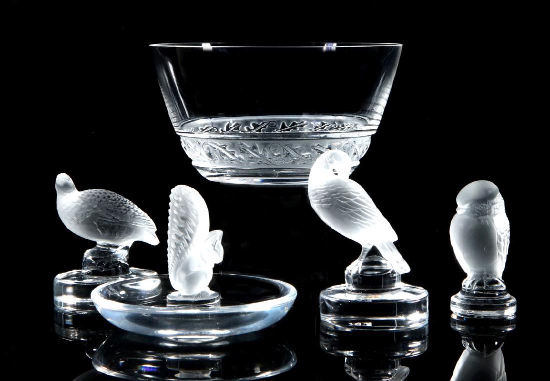 A COLLECTION OF LALIQUE CRYSTAL ITEMS (1 of 10)