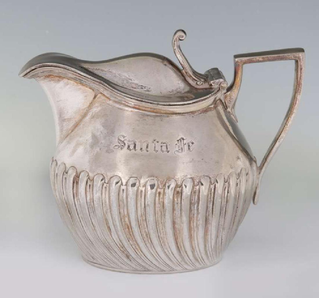 AT&SF SANTA FE RR GORHAM 8 OZ SILVER -PLATED SYRUP (1 of 10)