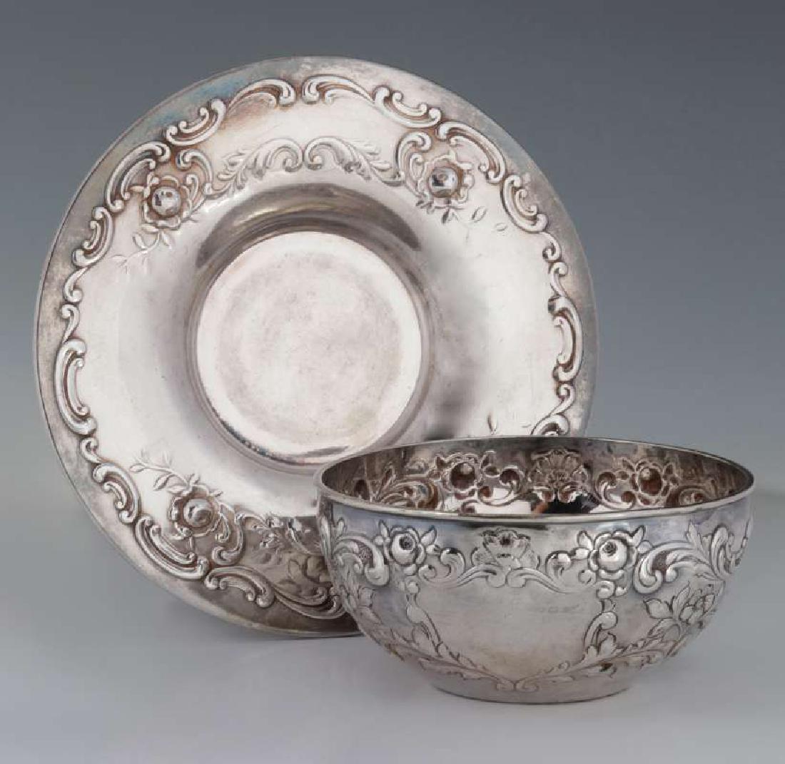 AT&SF SANTA FE RR GORHAM FINGER BOWL, UNDERPLATE (1 of 10)