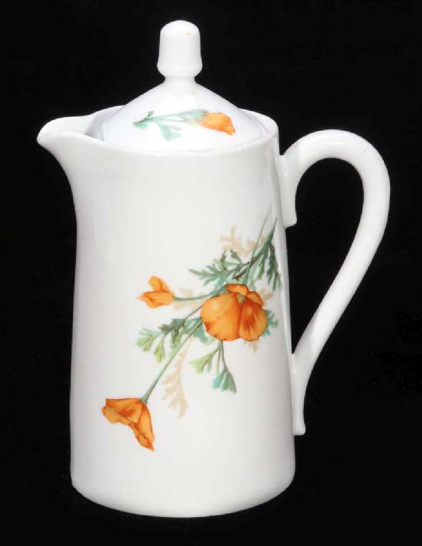AT&SF SANTA FE RR CALIFORNIA POPPY CHOCOLATE POT (1 of 9)