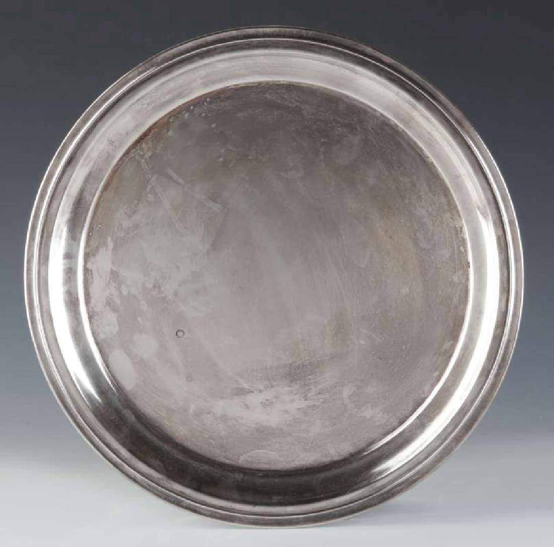 AT&SF SANTA FE RR INTERNATIONAL SILVER ROUND TRAY (1 of 9)