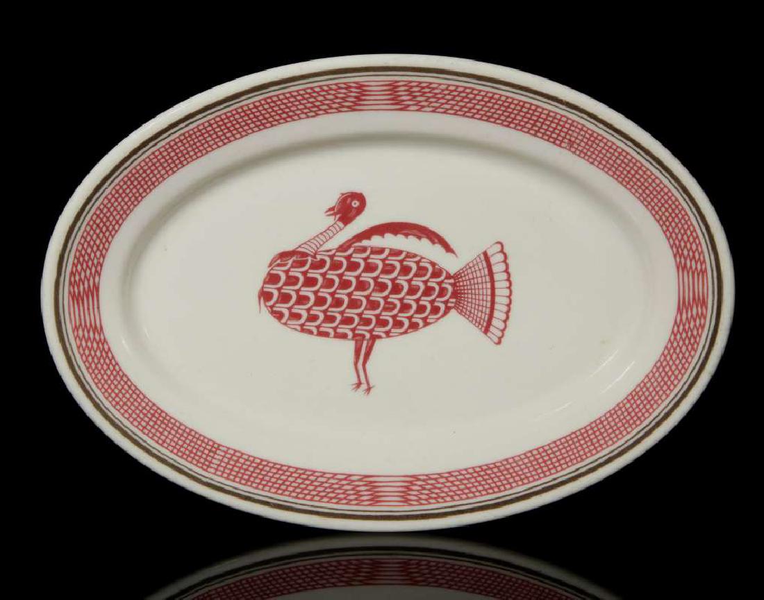 AN AT&SF SANTA FE RR MIMBRENO OVAL PLATTER #5 (1 of 9)