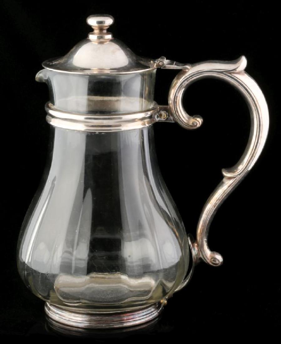 AT&SF SANTA FE RR SILVER MOUNTED GLASS PITCHER (1 of 12)