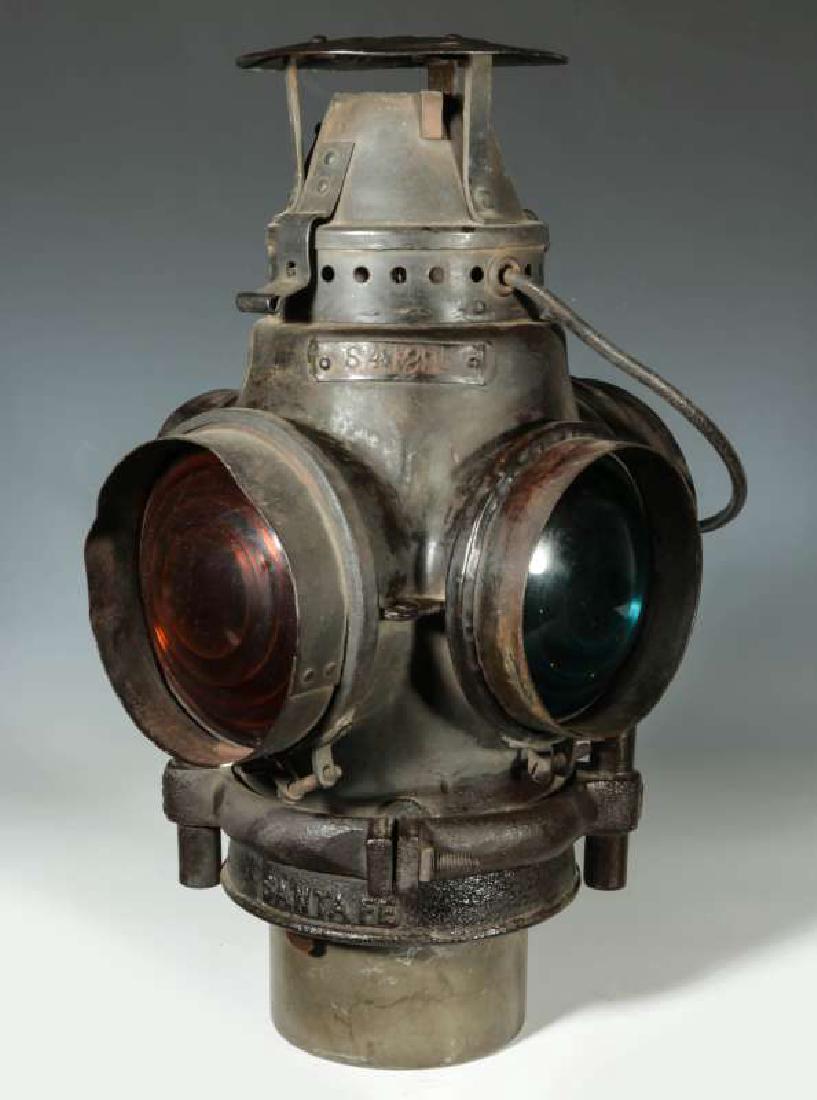 AN AT&SF SANTA FE RR ADLAKE SWITCH LAMP (1 of 11)