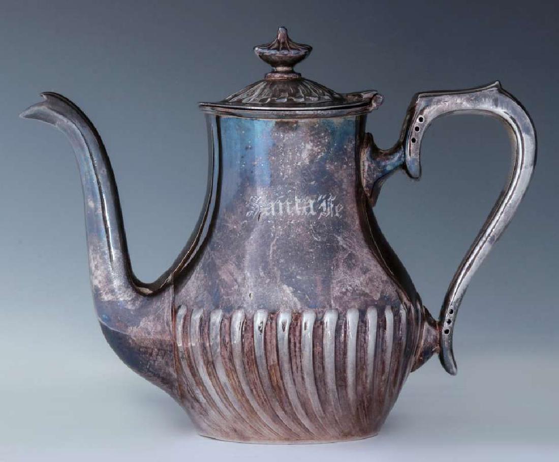 AT&SF SANTA FE RR GADROON PATTERN TEAPOT (1 of 8)