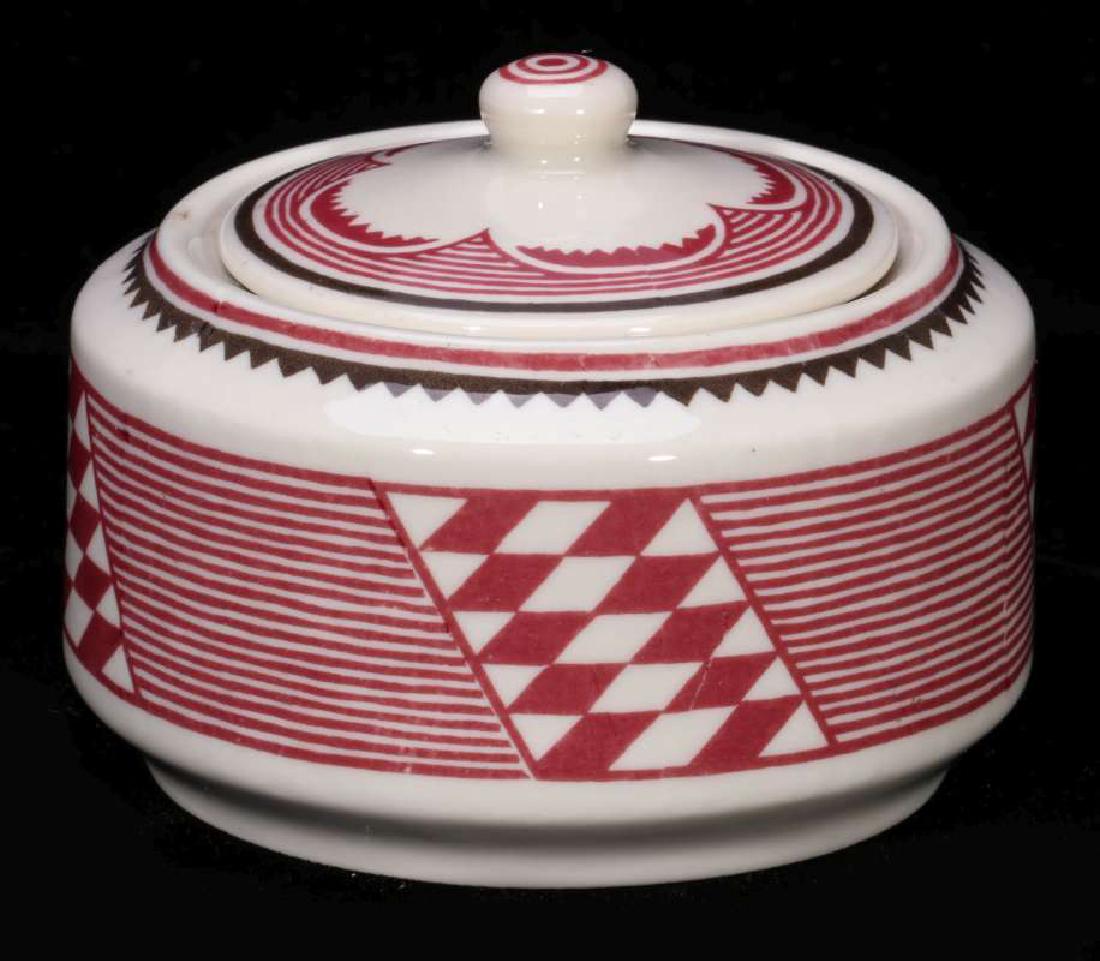 AT&SF SANTA FE RR MIMBRENO COVERED SUGAR BOWL (1 of 10)