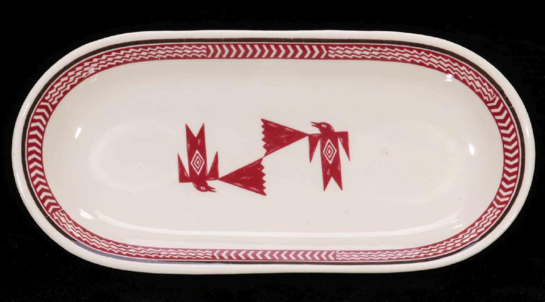 AT&SF SANTA FE RR MIMBRENO PATTERN CELERY TRAY (1 of 9)