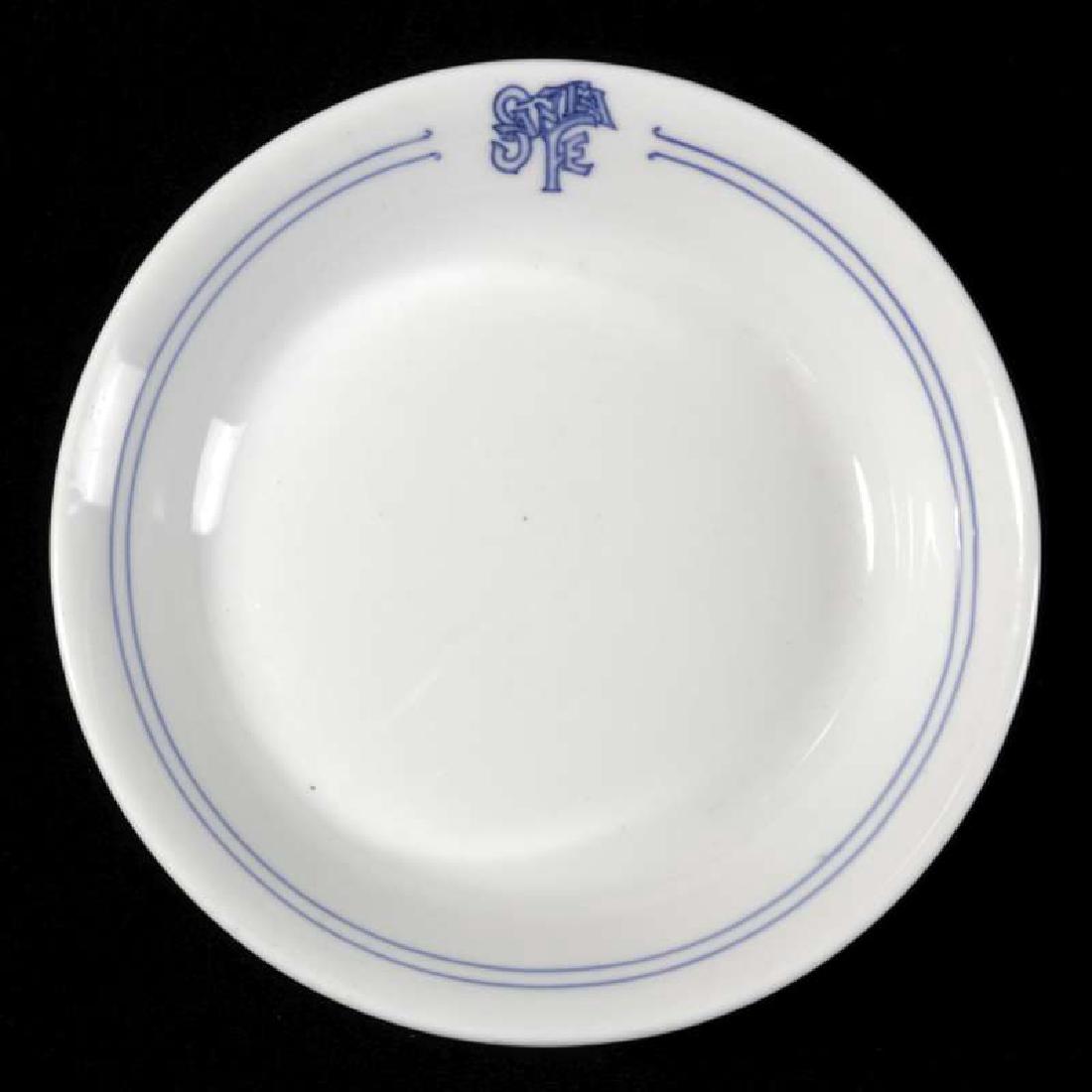 AT&SF SANTA FE RR BLEEDING BLUE BOWL (1 of 6)