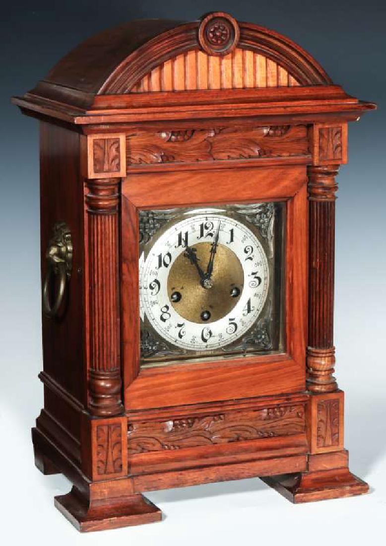 A CIRCA 1900 JUNGHANS WESTMINSTER BRACKET CLOCK (1 of 11)