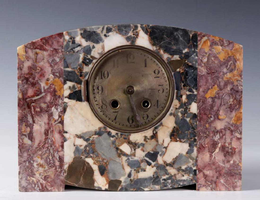 A HAMBURG AMERICAN ART DECO MARBLE MANTEL CLOCK (1 of 10)