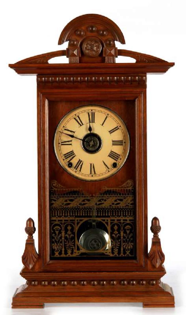 A SETH THOMAS 'CONCORD' WALNUT PARLOR CLOCK (1 of 11)