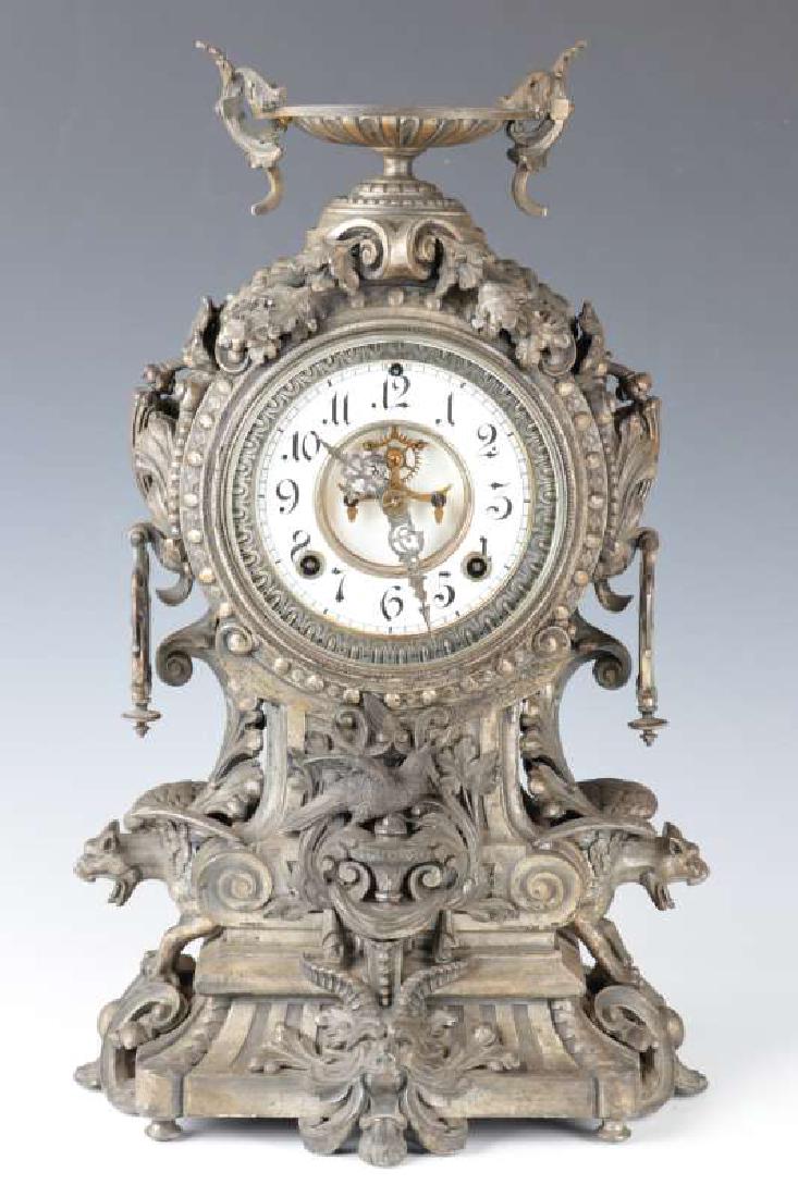 AN ANSONIA 'FRANCONIA' MANTEL CLOCK (1 of 11)