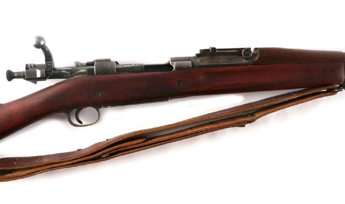 US M1903 SPRINGFIELD RIFLE, ROCK ISLAND ARSENAL: Serial number 359757, Rock Island Arsenal, 30-06 caliber, all original functional, proper early milled parts, replaced SA barrel dated 7-27, early lightly sanded grooved stock, matching early hand gua