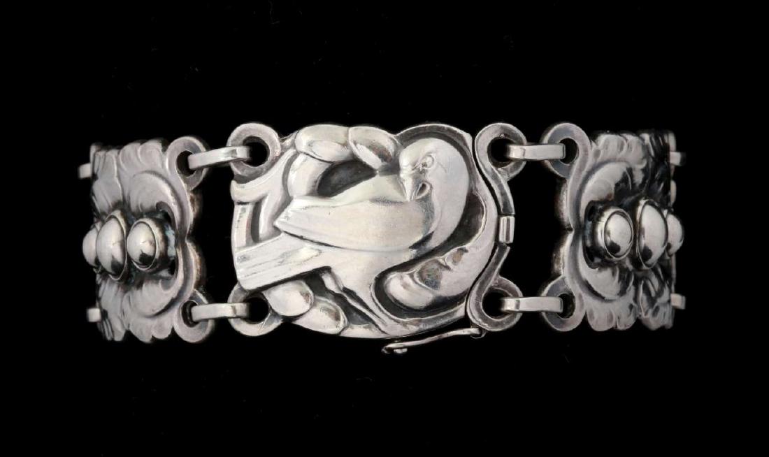 GEORG JENSEN STERLING SILVER LINK BRACELET #14 (1 of 9)