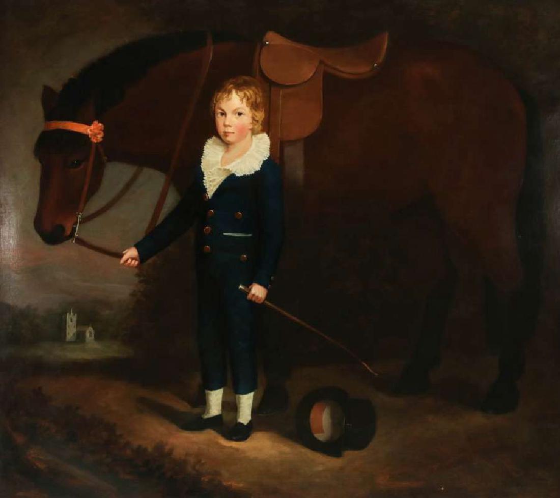 PORTRAIT OF FRANCIS HOPKINS AND HIS PONY C. 1830 (1 of 16)