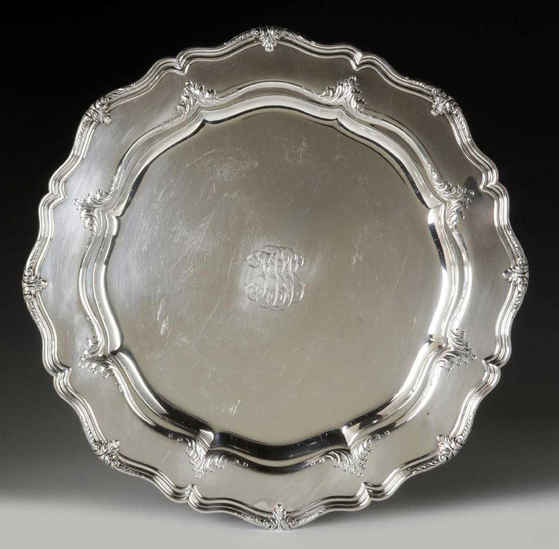A GORHAM DURGIN STERLING SILVER PLATTER