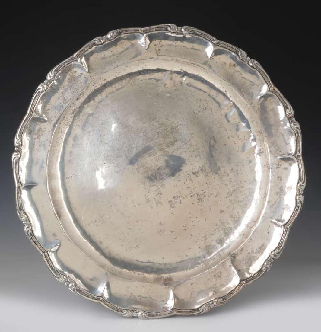 A MEXICAN STERLING SILVER CHARGER (1 of 7)