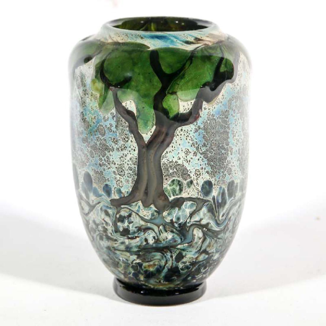 A JOHN NYGREN STUDIO GLASS VASE (1 of 6)