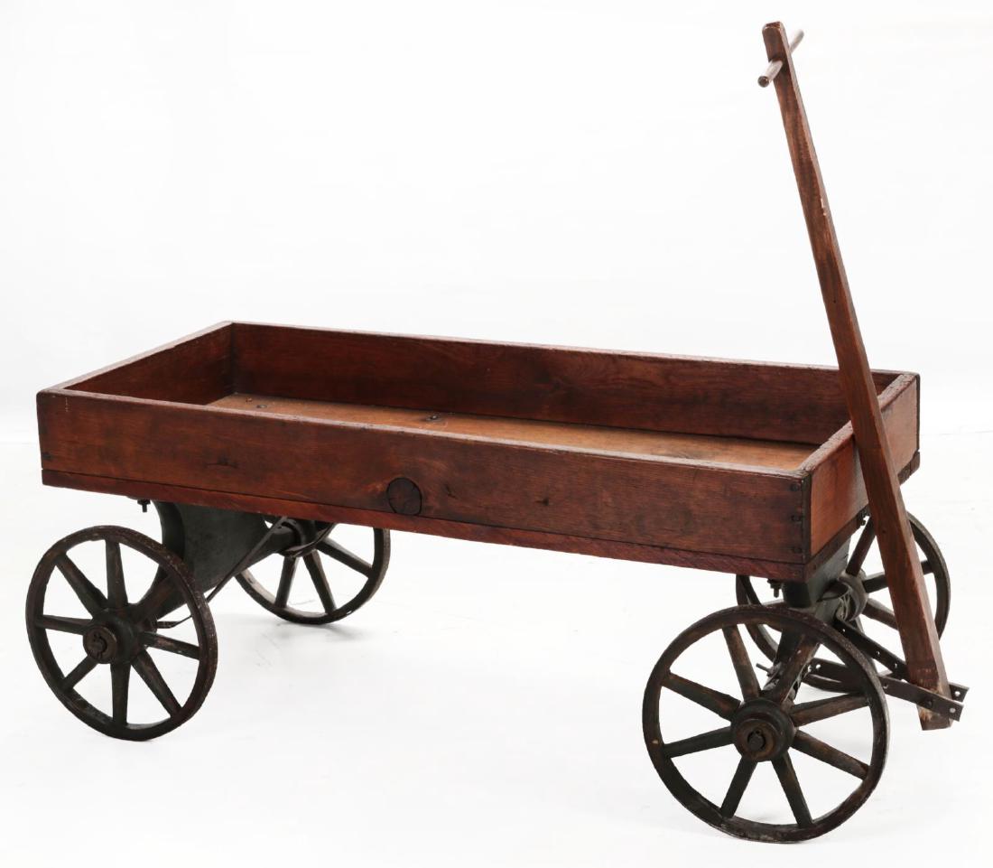 A CIRCA 1900 WOOD COASTER WAGON Nov 24, 2017 Soulis Auctions in MO