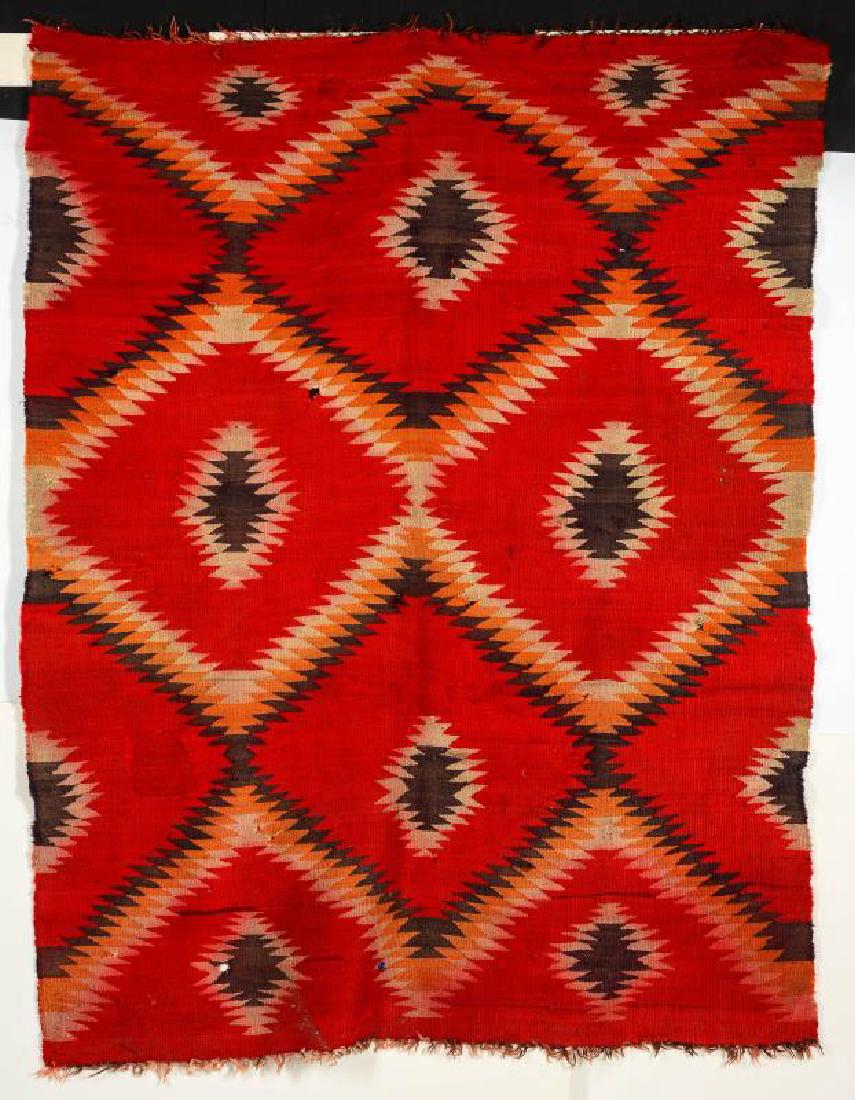 A LATE 19TH CENTURY NAVAJO BLANKET (1 of 9)