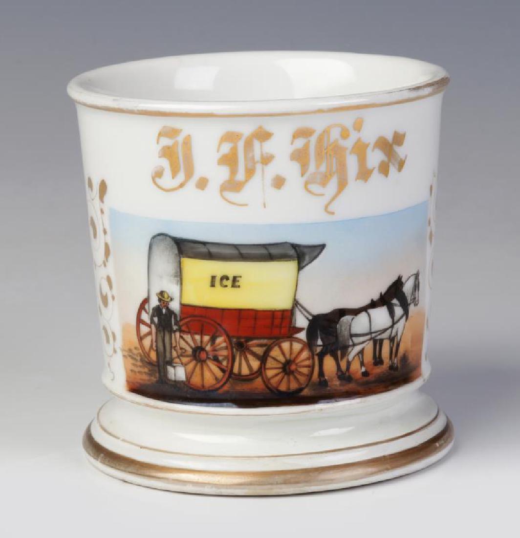 HORSE DRAWN ICE DELIVERY OCCUPATIONAL SHAVING MUG (1 of 9)